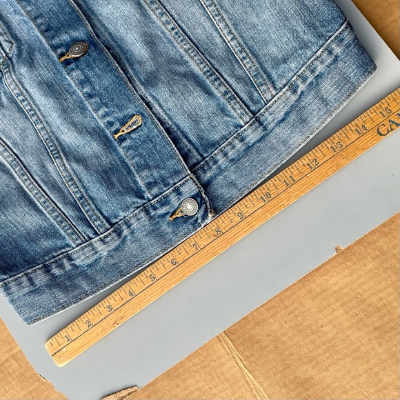 Levi Strauss Levi’s Blue Jean Denim Vest Medium Classic Rock Cotton - Picture 9 of 13